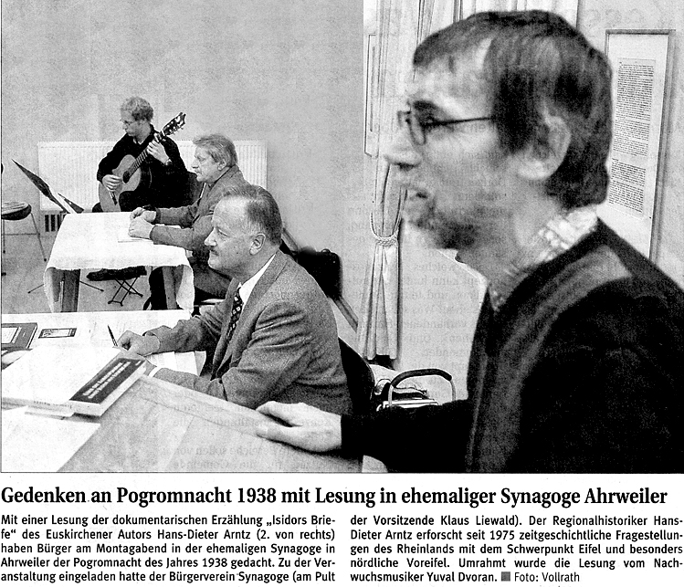 Gedenken an die Progromnacht