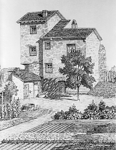 Pitschentürmchen (Zollabgabe) am Kirchwall, zerstört 1944